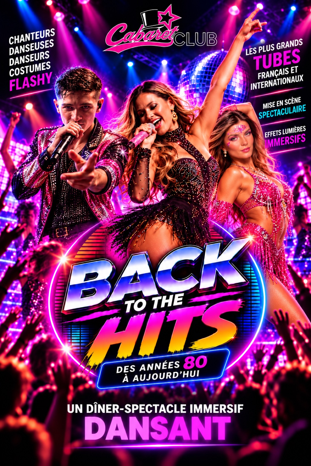 Affiche du dîner-spectacle Back to the Hits
